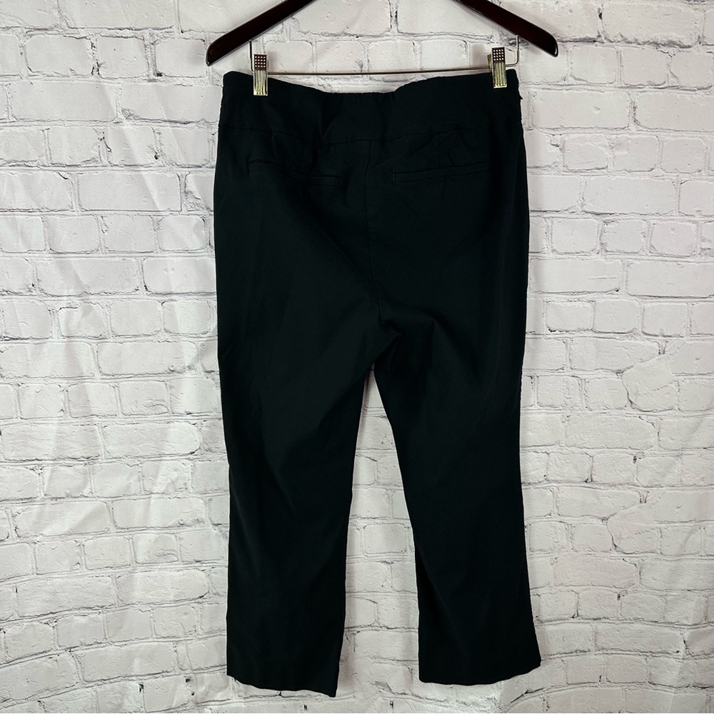 Chico's sz 1.5 womens 10 Black pants side zip stretch minimalist business cas - Picture 2 of 9